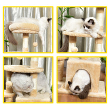 Load image into Gallery viewer, Multi-Level Kitten Cat Tree With Sisal Scratching Posts and Condo
