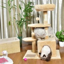 Load image into Gallery viewer, Multi-Level Kitten Cat Tree With Sisal Scratching Posts and Condo
