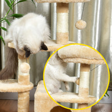 Load image into Gallery viewer, Multi-Level Kitten Cat Tree With Sisal Scratching Posts and Condo
