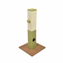 Load image into Gallery viewer, 31&quot; Tall Square Cat Scratching Post Tower With Carpet Covered
