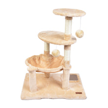 Load image into Gallery viewer, small cat tree with large base and hommock
